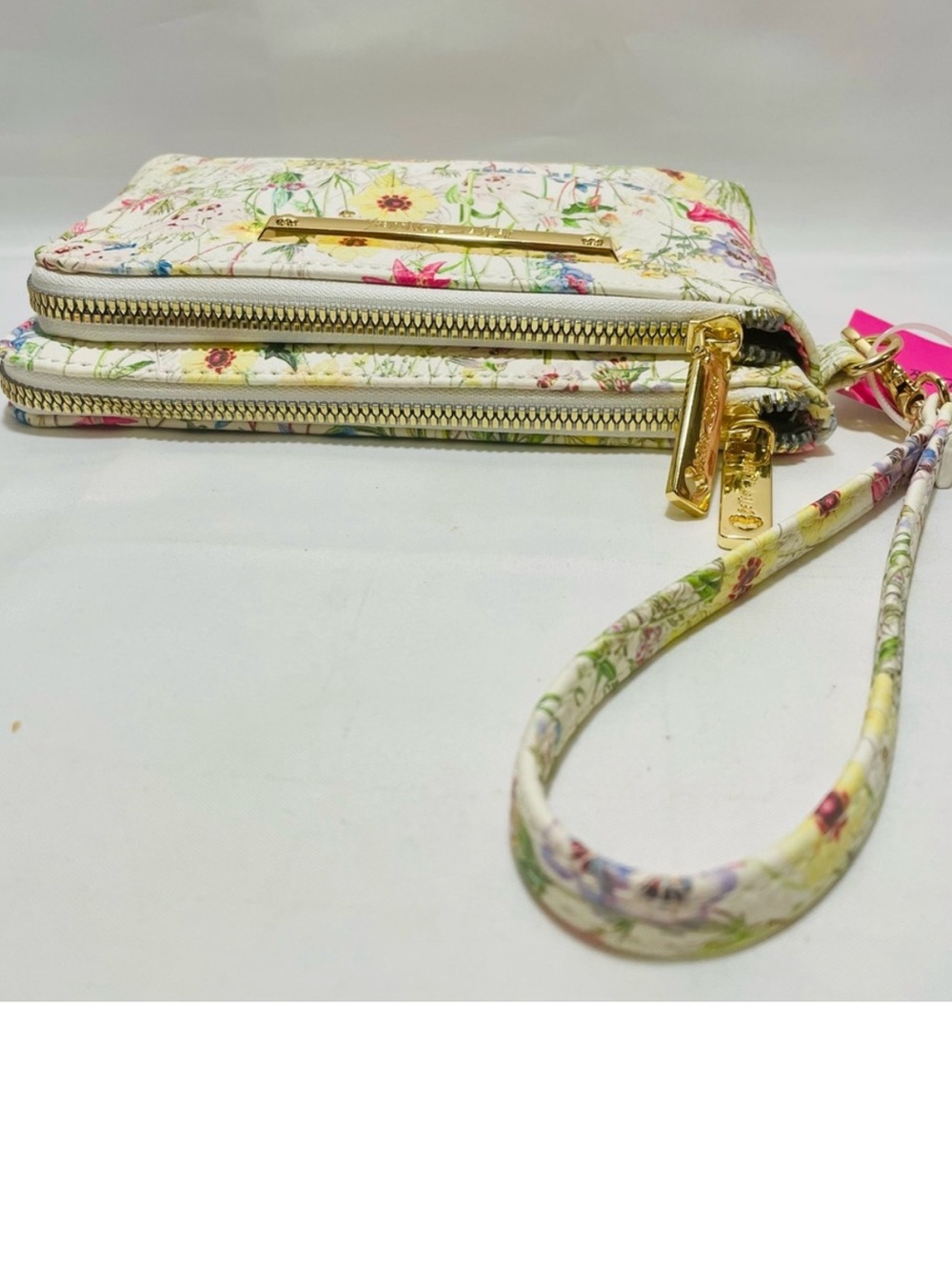 Betsey Johnson floral double zip wristlet clutch NWT - Picture 6 of 16